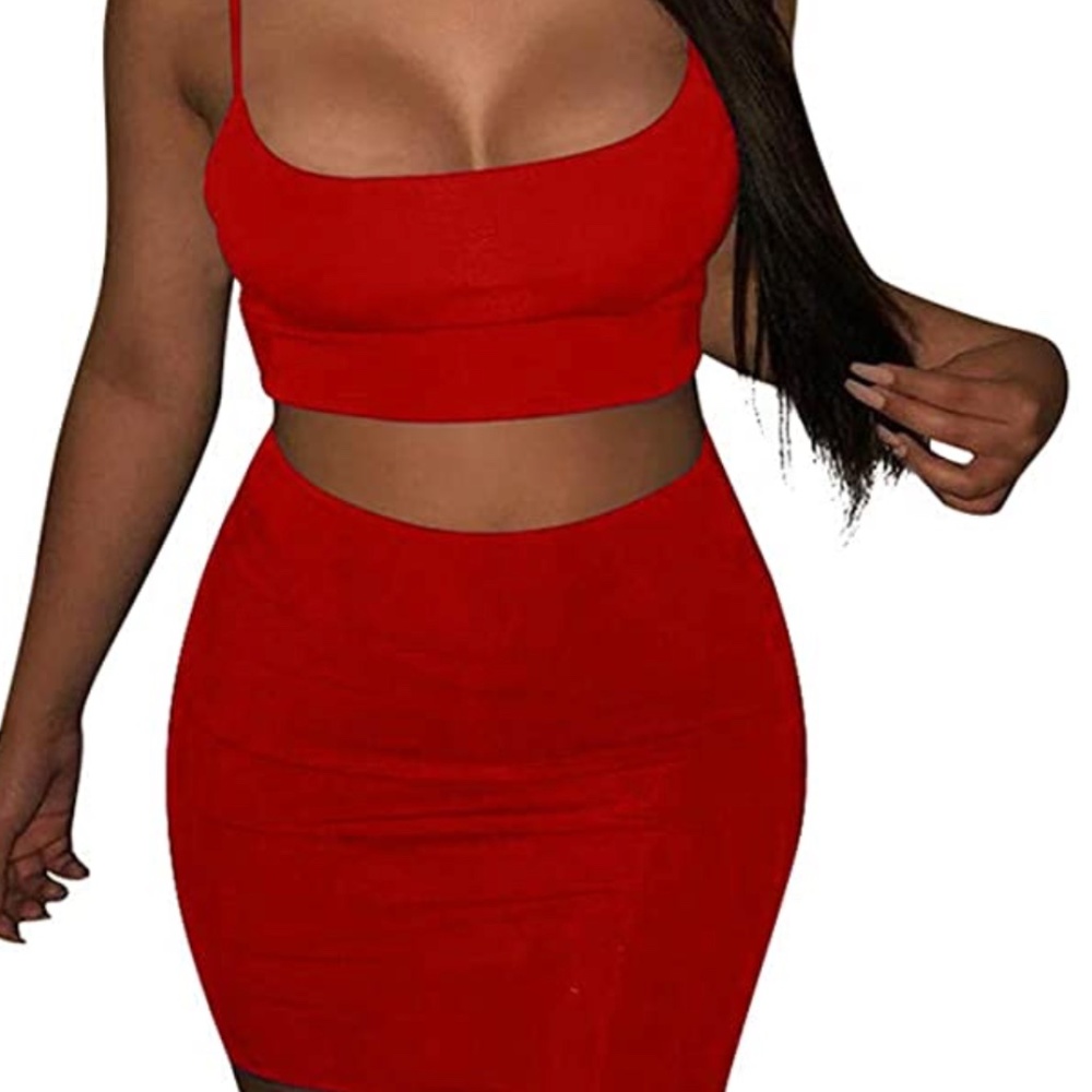 Red two piece